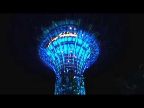 Gardens by the Bay night show Singapore